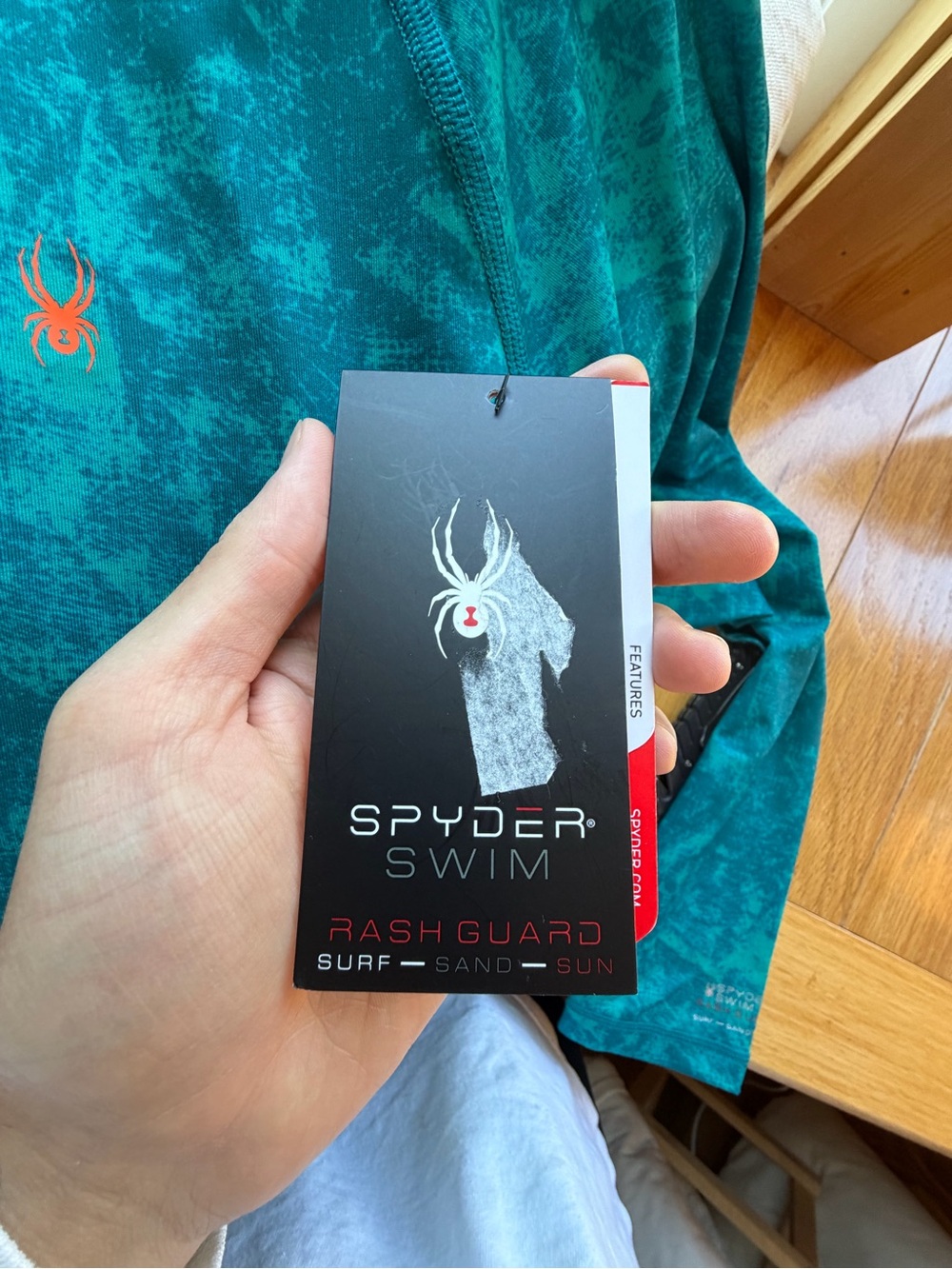 Spyder (Rash Guard) Swim Short, Medium - Picture 5 of 9